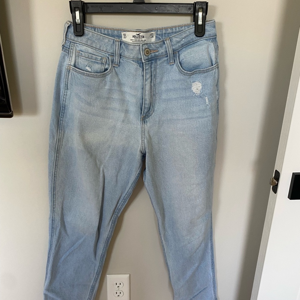 HOLLISTER Light Blue Distressed Women's Jeans